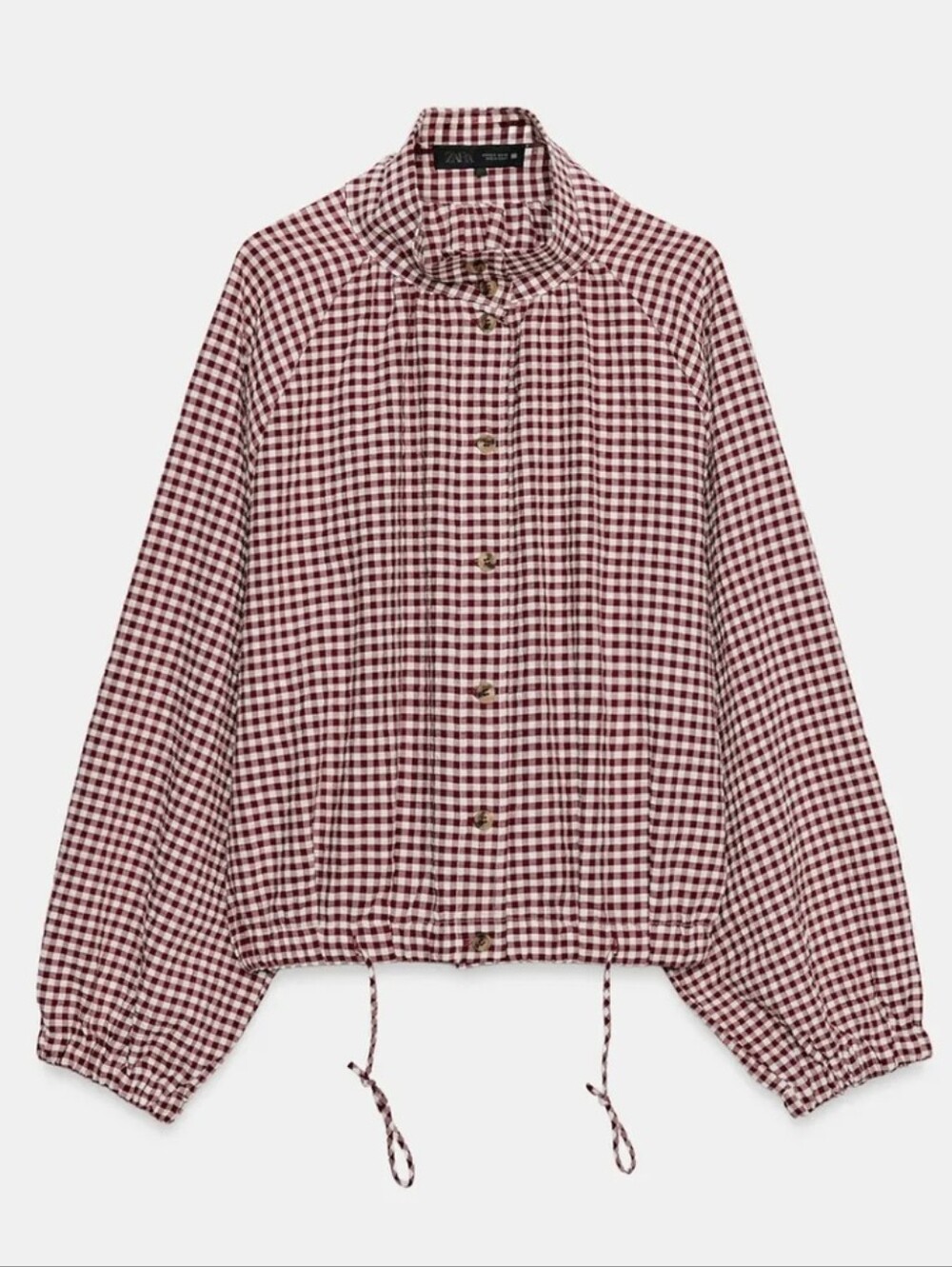 ZARA PLAID BOMBER JACKET